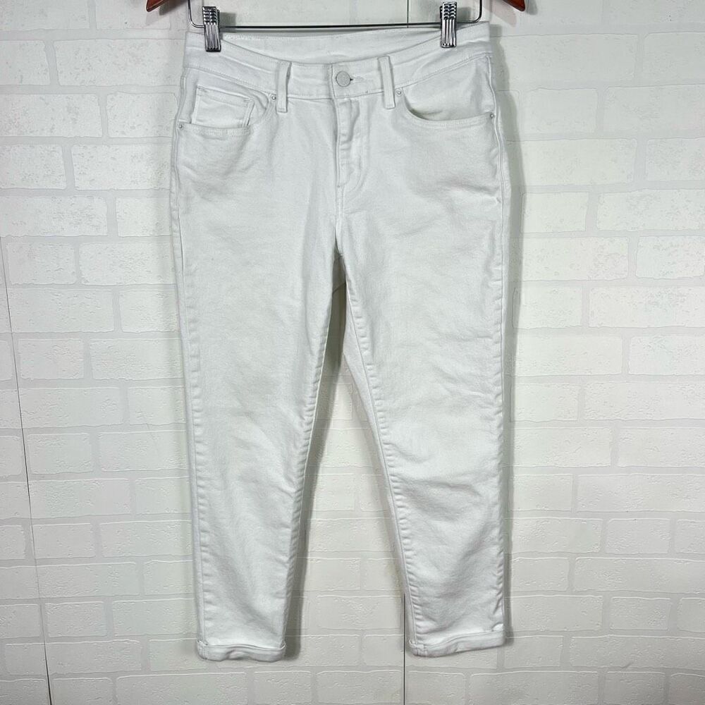 Levi Strauss Womens White Ankle Jeans Size 28W